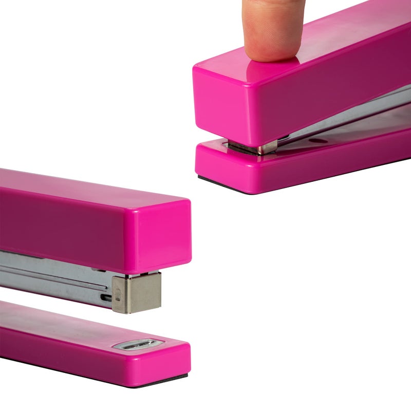 JAM PAPER Modern Desk Stapler - Pink - Sold Individually - Image 3
